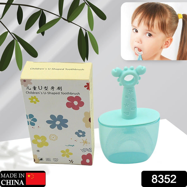 8352 Toothbrush- U Shape Portable Silicone Teeth Brush Clean 360 Degree Cleaning Suitable For 2-6 Years