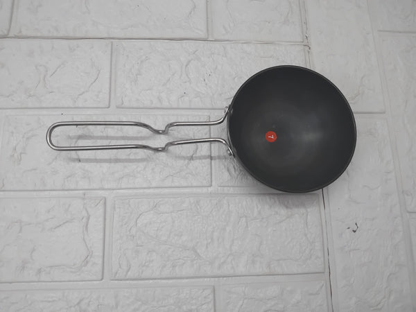 AM3581 SS Tadka Pan Gas StoveTop Compatible For Kitchen Size 10cm