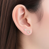 AM5781 - Combo Of 9 Multidesign Earrings Gold Platted Stud Earrings For Women And Girls