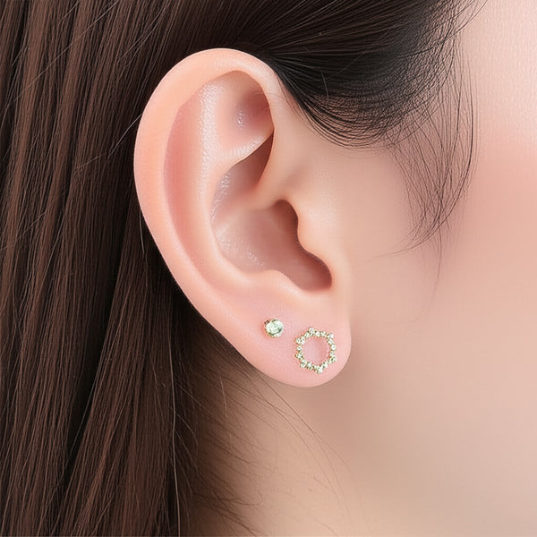 AM5781 - Combo Of 9 Multidesign Earrings Gold Platted Stud Earrings For Women And Girls