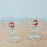 AM5995 Elegant Glass Ice Cream & Dessert Bowl 2 Pcs