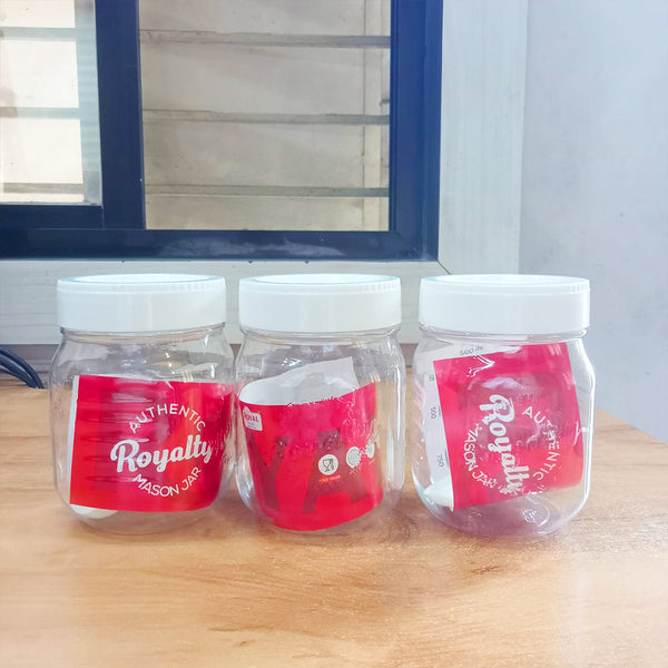 AM5805 Royal ware 500ml Plastic Container Storage Jar (3 pcs) Set For Kitchen