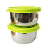 3333 Steel Nano Container With Airtight Lid - 100 ml (Pack of 2)