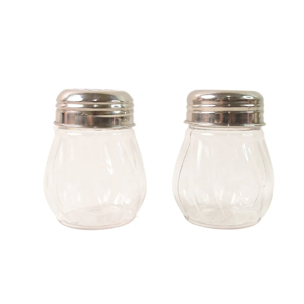 11656 Apex Oregano & Chilli Flakes Dispenser Set – 2 Pcs Plastic Spice Shaker with Stainless Steel Lid