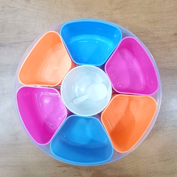AM5795 Multipurpose Masala Box With Spoon (7 Compartments)