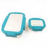 11525 Apex Jerry Lunch Box Premium Stainless Steel Food Container (2 Pc / 700+200 ML Approx)