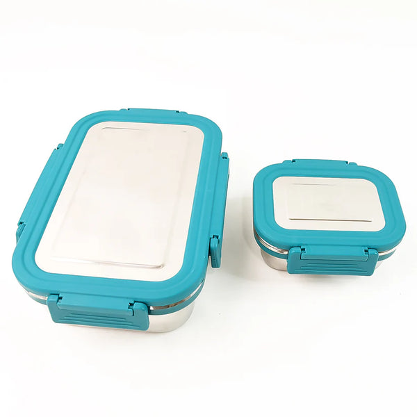 11525 Apex Jerry Lunch Box Premium Stainless Steel Food Container (2 Pc / 700+200 ML Approx)