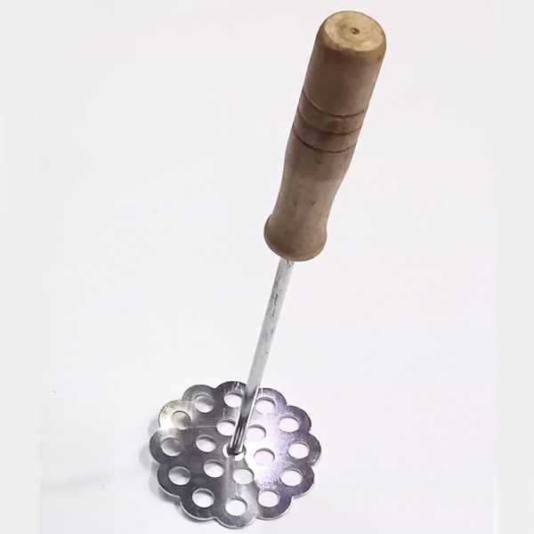 AM5664 Stainless Steel Potato Masher With Wooden Handle