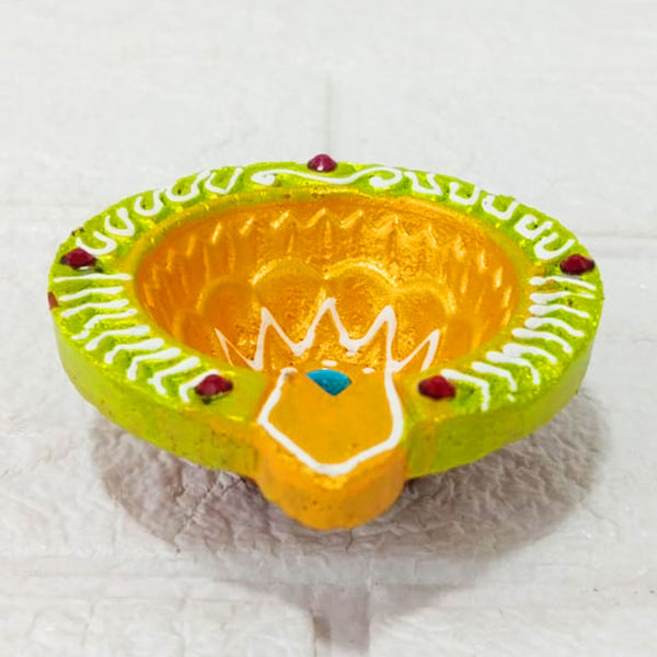Di0382 Handmade Decorative Diwali Diyas Set of 4 – Multi-Design