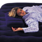 0510 Velvet Air Inflatable Travel Pillow (Blue)