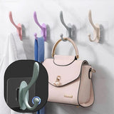 4687 Self Adhesive Plastic Wall Hook for Home (Multi Color)