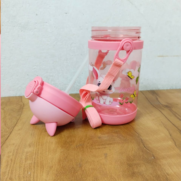 AM5544 Kids Water Bottle Antler Creative Cartoon sippy Cups with Straws Leakproof