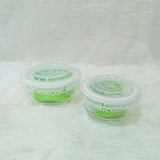 AM6186 Borosil Klip n Store Round Glass Container Set of 2pc (240ml+400ml)