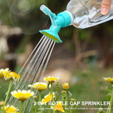 4978 2 IN 1 BOTTLE CAP SPRINKLER DUAL HEAD BOTTLE FOR INDOOR SEEDLINGS PLANT GARDEN TOOL