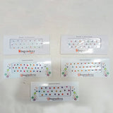 AM5635 Multi Design Stone Bindi Fancy Designer Bindi - Set of 1
