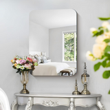 3112 Square Shape Adhesive Mirror Sticker -(Size-30cm x 40cm) For Wall ,On Tiles, Bathroom, Bedroom, Living Roomm Basin Stickers