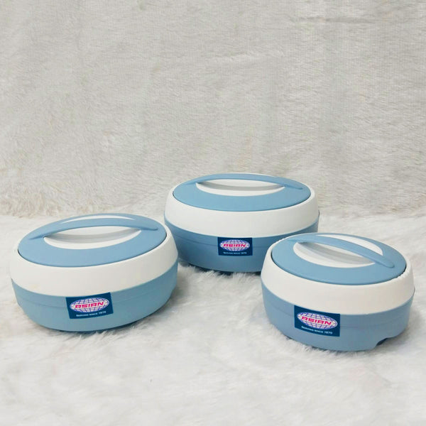 AM6180 Asian Cosmos Insulated Casserole Set of 3 (600ml + 1000ml + 1500ml)