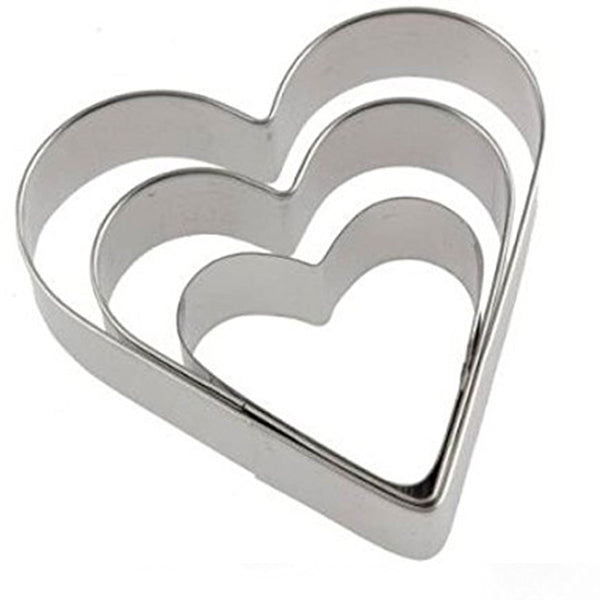 0813 Cookie Cutter Stainless Steel Cookie Cutter with Shape Heart Round Star and Flower (12 Pieces)