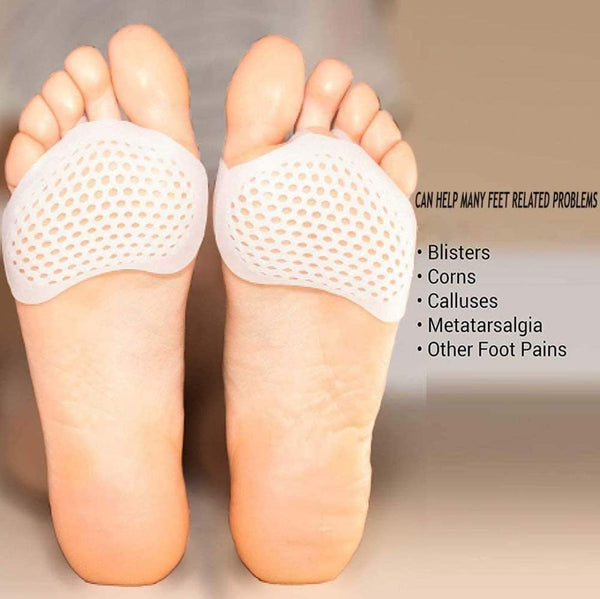 6057 Silicone Gel Half Toe Sleeve Pads (1Pair)
