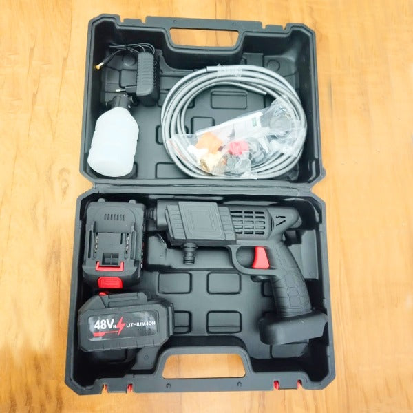 AM5420 Cordless Pressure Washer, 48V Battery Portable Handheld Car Cleaning Machine, 30Bar Pressure Water Spray Gun Pressure Washer Car Wash Spray Gun