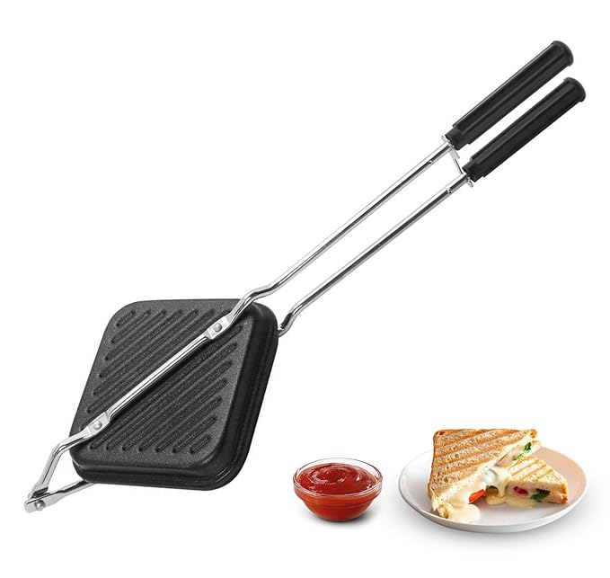 AM3583 Toster Black Grill Wire Handle Sandwich Maker – Amd-Deodap