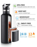 3702 AQUASTAR Stainless Steel Double Walled Water Bottle  -1000ML