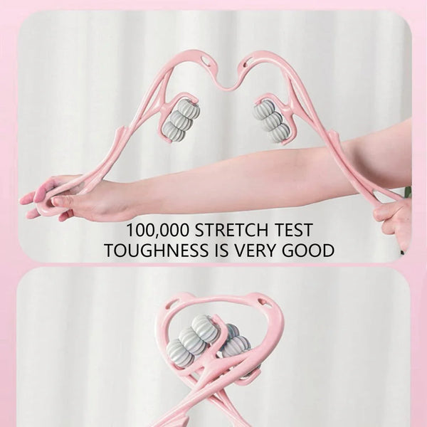 6593A 6 Wheel Dual Pressure Point Cervical Neck Massager WOMEN (1PC)