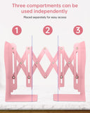 AM0557 Bookends for Shelves, Book Organizer for Desk