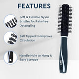 AM2048 Gubb Vogue Round Brush Soft Ball Tipped Bristles