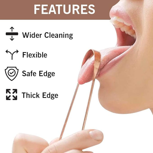 AM2052 Gubb Tongue Cleaner Copper With Handle 10Pcs