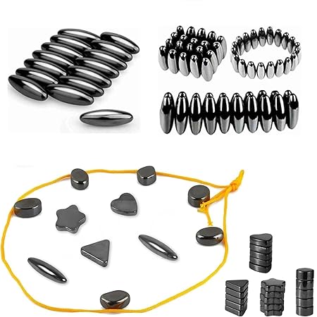 AM2867 Magnetic Game 5 Rendom Design Set with Magnetic Effect Using String and Stones 24pcs