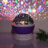 AM5046 Romantic Sky Star Master Night Light Projector Lamp with USB LED Rotation (Multi)