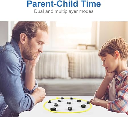 AM2867 Magnetic Game 5 Rendom Design Set with Magnetic Effect Using String and Stones 24pcs