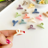AM1275 Beautiful Mini Cross Shape Hair Clutcher Hair Claw  (Multicolor) - 3pcs