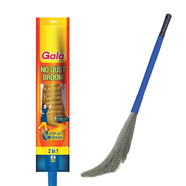 AM2494 Gala No Dust Broom 2 in 1 with Extendable Long Handle broom stick 1 Piece