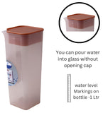 Am0501 Aqua Food Grade Fridge Square Water Bottle Set Of 2