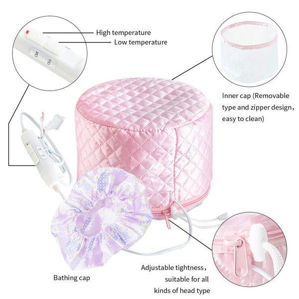 0352 Thermal Head Spa Cap Treatment with Beauty Steamer Nourishing Heating Cap