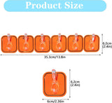 AM5095 Six Hook Sticky Hanger 6 Pc, Multipurpose Wall Hooks, Transparent Plastic Duty Wall Hook for Kitchen Bathroom Office Storage, Wall Mounted Towel Hanger
