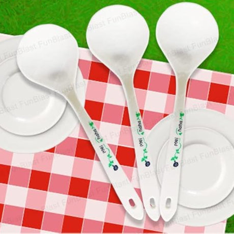 3483 Plastic Small Soup & Desert Spoon - Set of 3