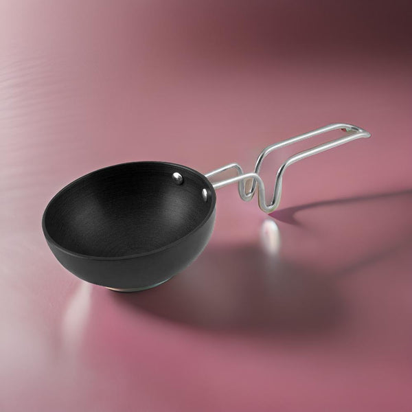 AM3581 SS Tadka Pan Gas StoveTop Compatible For Kitchen Size 10cm