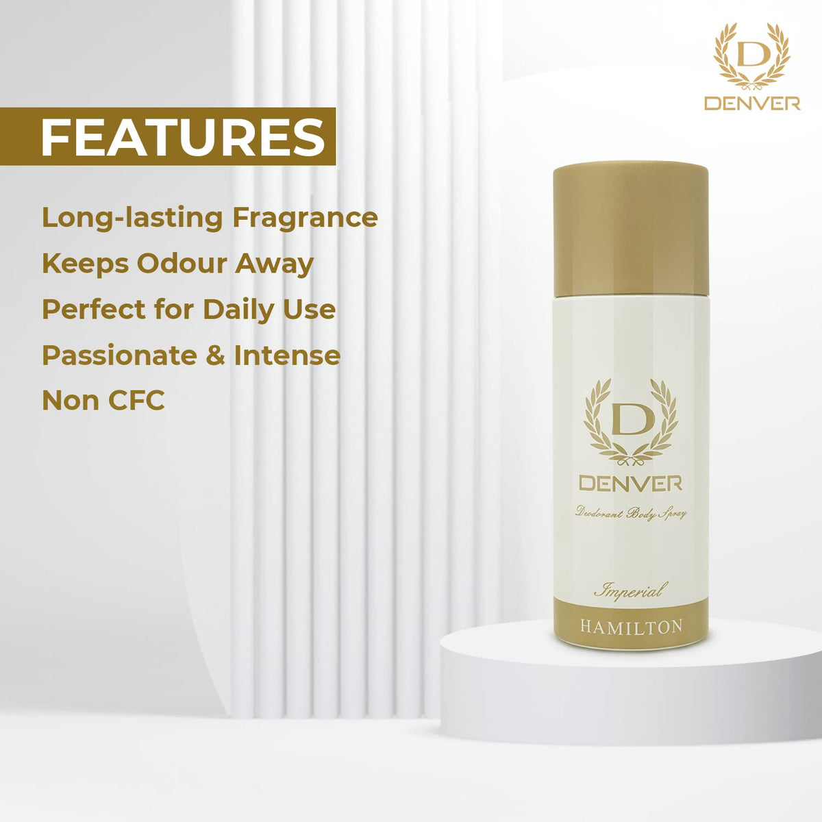 AM0259 DENVER Imperial Deodorant 165ML – Amd-Deodap