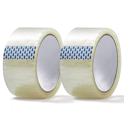 AM0291(PACK OF 1 ) Clear Packing Tape (Transparent ) - 36mm / 1.5" Width - BOPP Industrial Packaging Tape