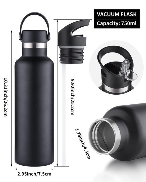 3702 AQUASTAR Stainless Steel Double Walled Water Bottle  -1000ML