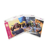 AM5497 HRS Bike Series Notebook A4 Book 140 Pages 1pc