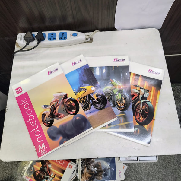 AM5497 HRS Bike Series Notebook A4 Book 140 Pages 1pc