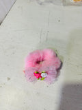 AM1029 Scrunchies Fancy Faux Fur Elastic Hair Bands - 1 Pcs
