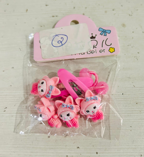 AM1005 Tic-Tac Hair Clip & Rubber Band For Baby Girls & Toddler (BABY RUBBER & CLIP)