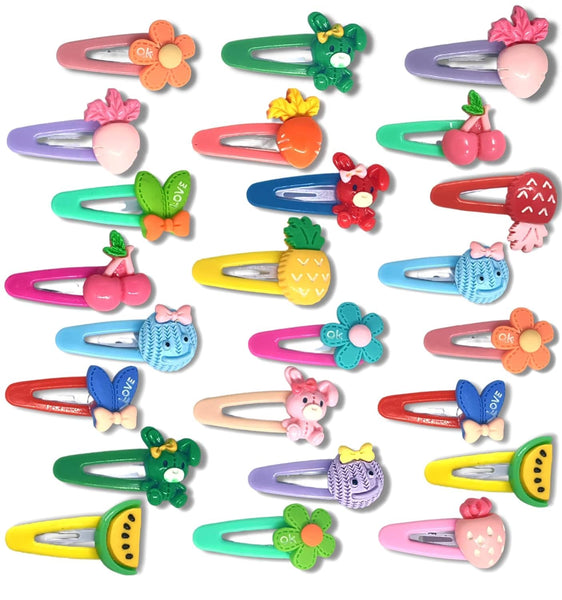 AM1005 Tic-Tac Hair Clip & Rubber Band For Baby Girls & Toddler (BABY RUBBER & CLIP)