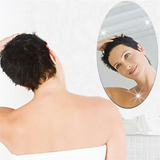 3111 Oval Shape Adhesive Mirror Sticker -(Size-30cm x 40cm) For Wall ,On Tiles, Bathroom, Bedroom, Living Roomm Basin Stickers Unbreakable Plastic