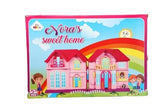 AM0295 Big Doll House Play Set- Princess Role Play,Pretend Play,Play Set for Kids with Dolls and Furniture for Kids, Girls 2-3-5-7-10